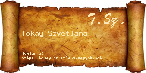 Tokay Szvetlana névjegykártya